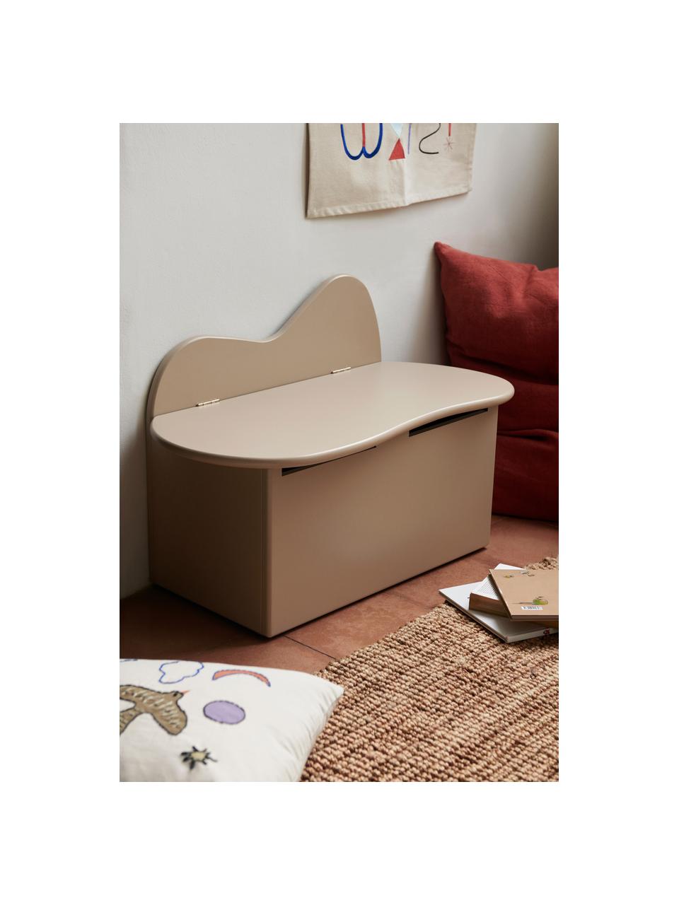 Banc en bois avec rangement pour enfant Slope, MDF laqué

Ce produit est fabriqué à partir de bois certifié FSC® issu d'une exploitation durable, Beige clair, larg. 75 x prof. 38 cm