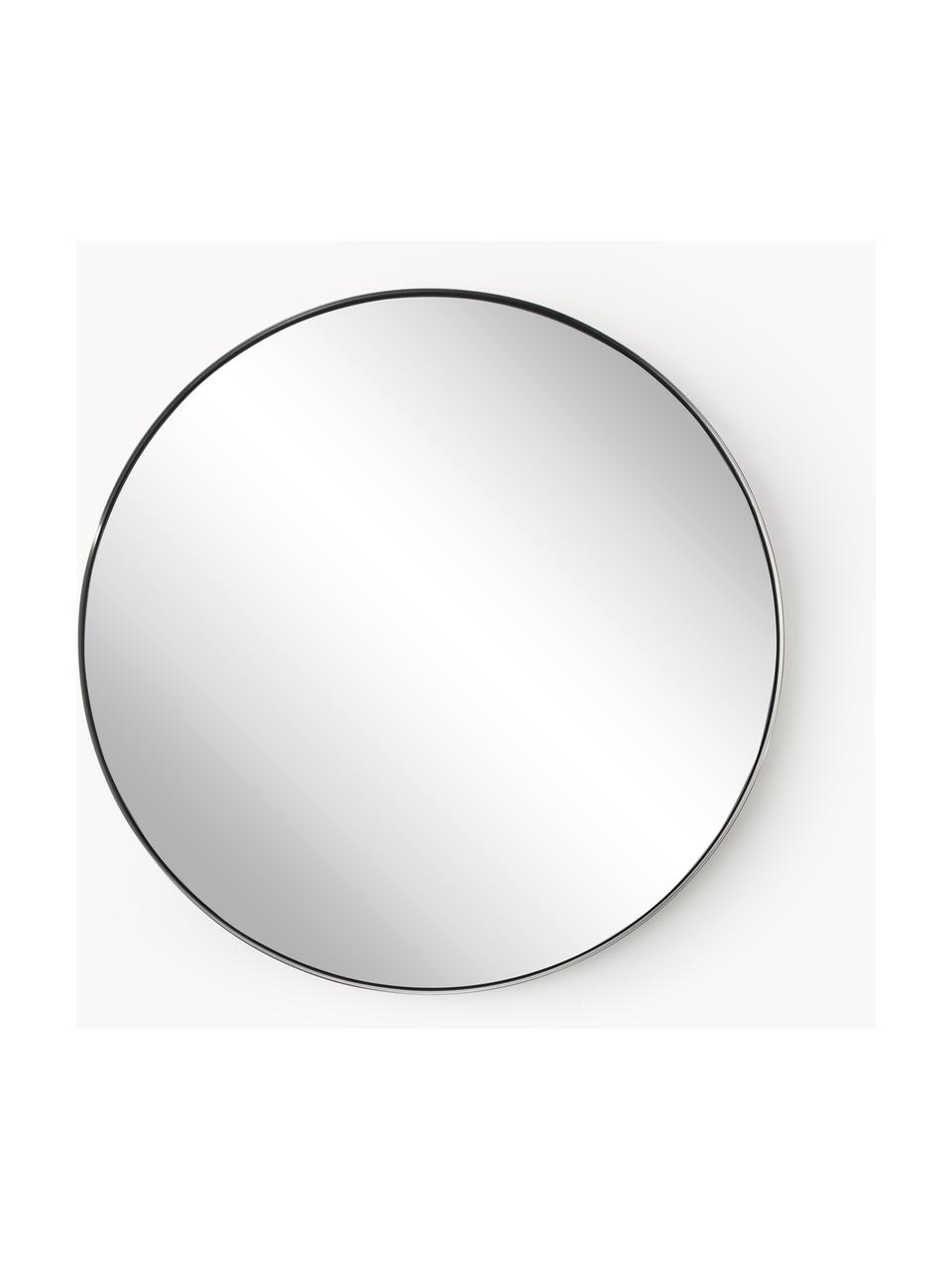 Runder Wandspiegel Lacie, Rahmen: Metall, beschichtet, Rückseite: Mitteldichte Holzfaserpla, Spiegelfläche: Spiegelglas, Silberfarben, Ø 72 cm