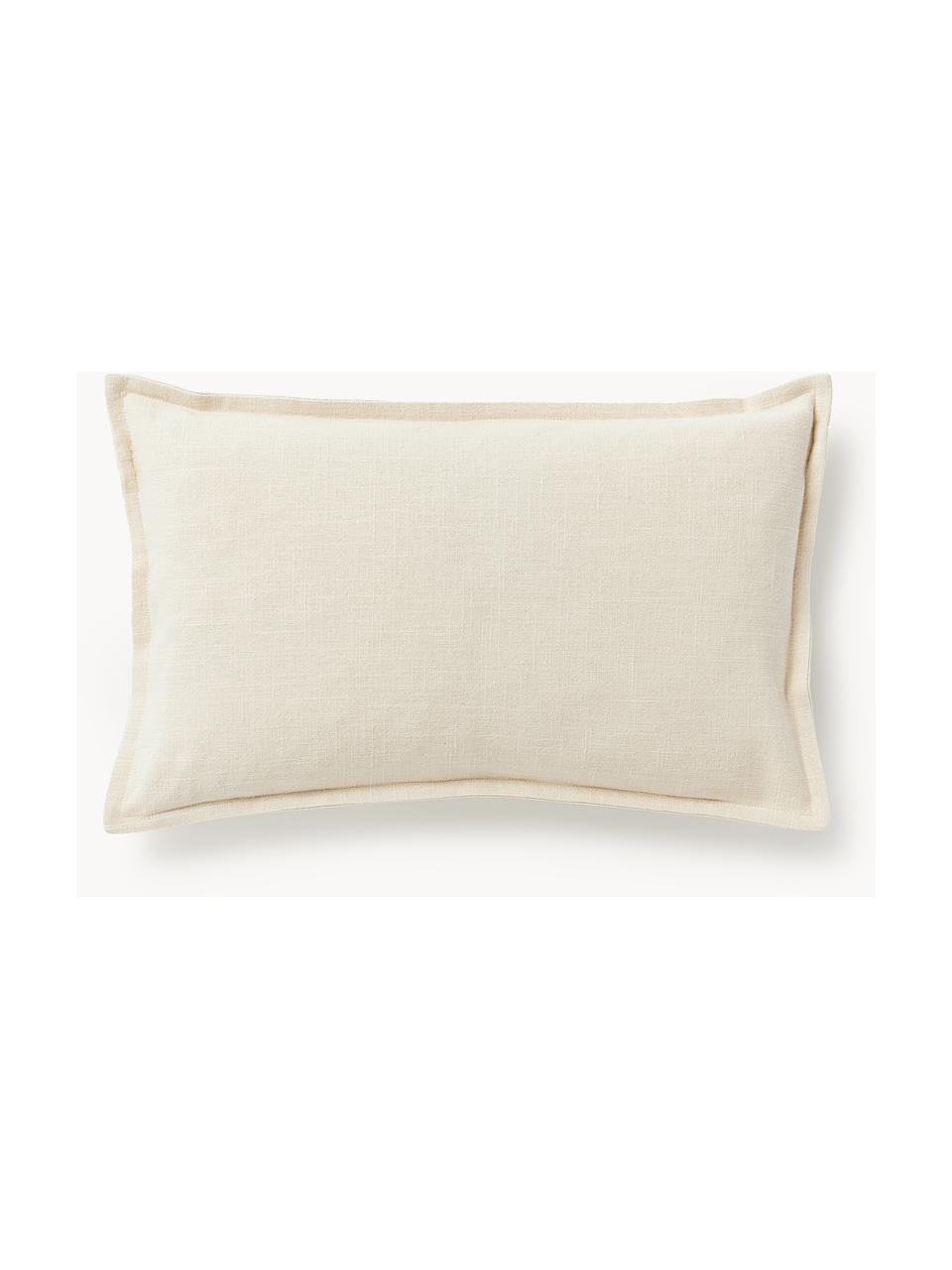 Bavlněný povlak na polštář Vicky, 100 % bavlna, Krémově bílá, Š 30 cm, D 50 cm