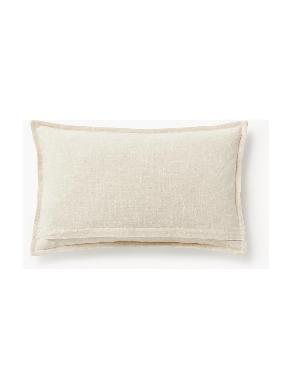 Bavlněný povlak na polštář Vicky, 100 % bavlna, Krémově bílá, Š 30 cm, D 50 cm