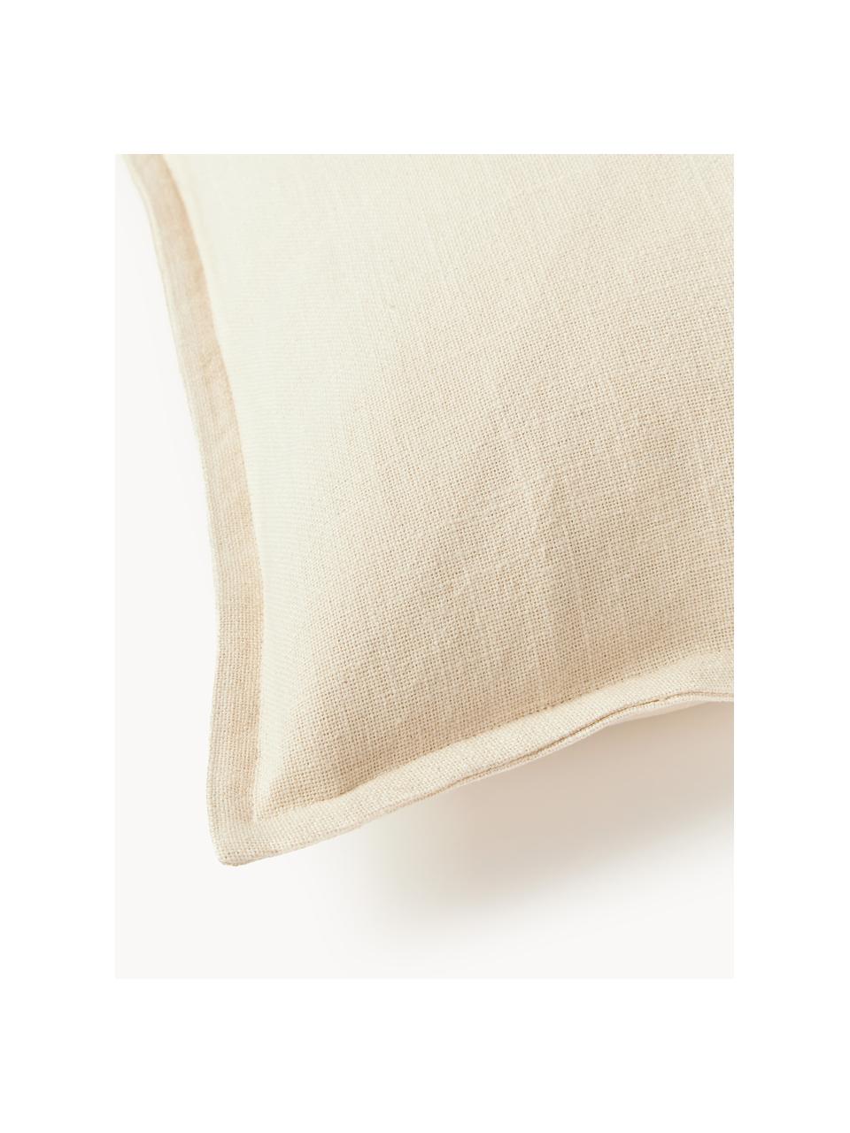 Poszewka na poduszkę z bawełny Vicky, 100% bawełna, Kremowobiały, S 30 x D 50 cm