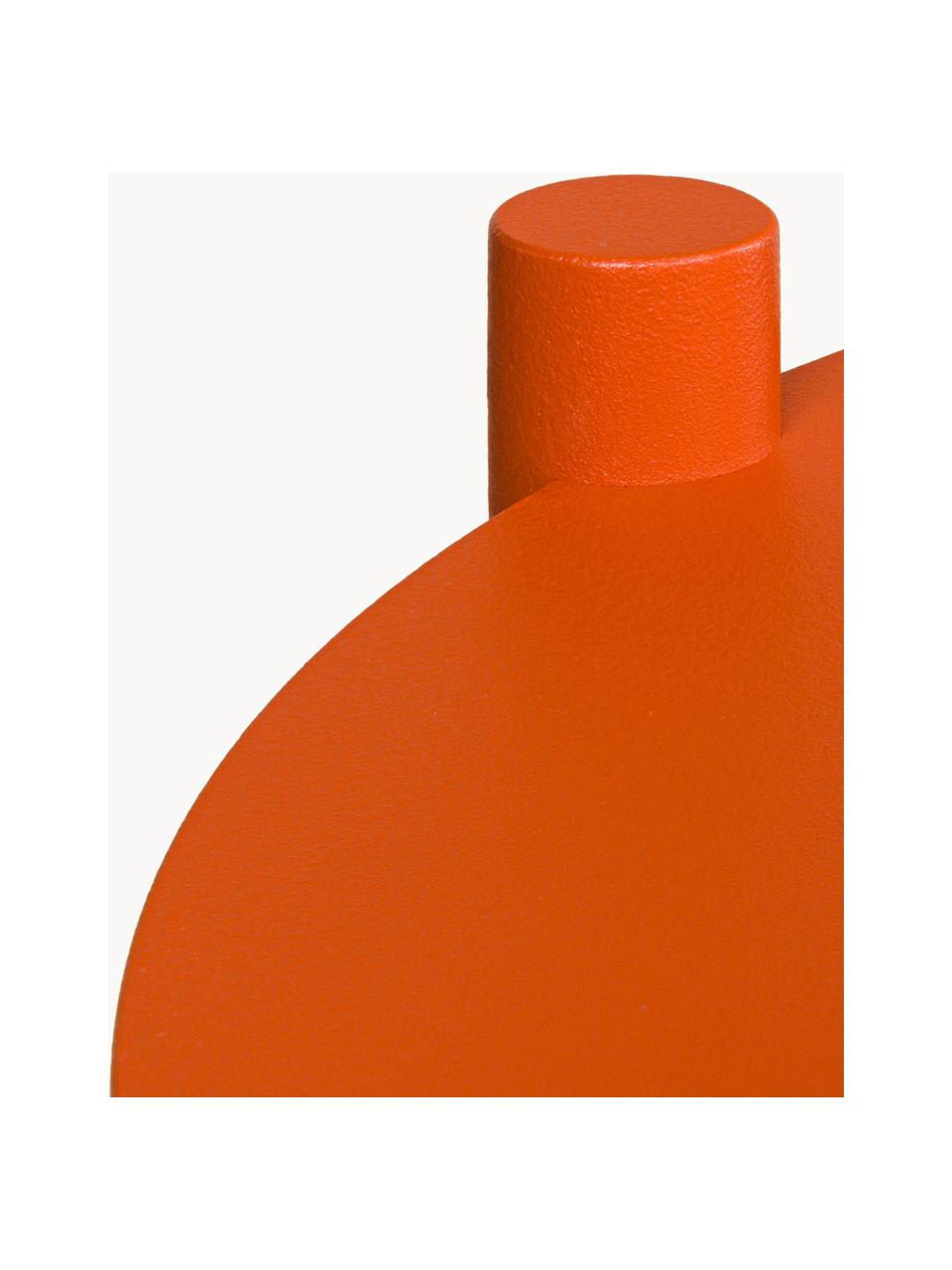 Ronde bijzettafel Ande van metaal, Gepoedercoat staal, Oranje, Ø 40 x H 55 cm
