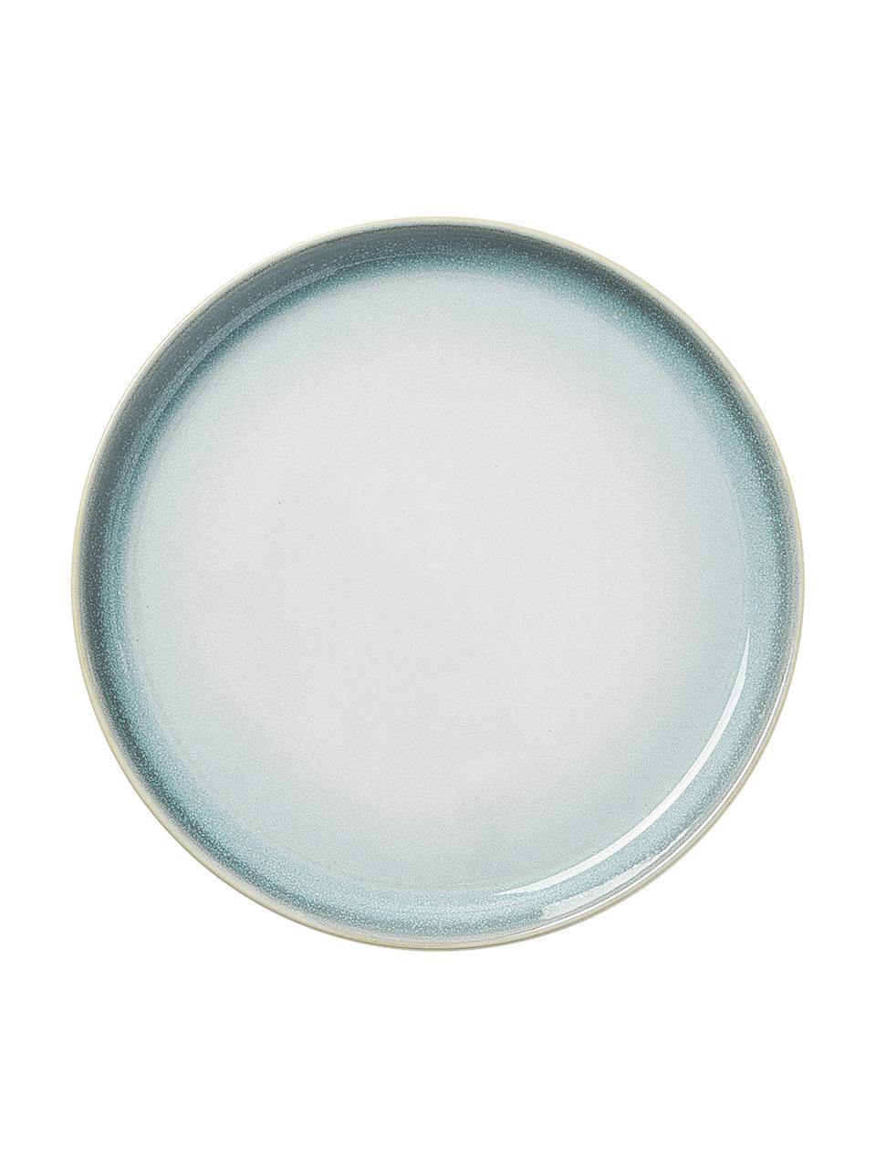Sada snídaňového nádobí z kameniny Havana, pro 4 osoby (12 dílů), Glazovaná kamenina, Modrá, Ø 21 cm, V 3 cm