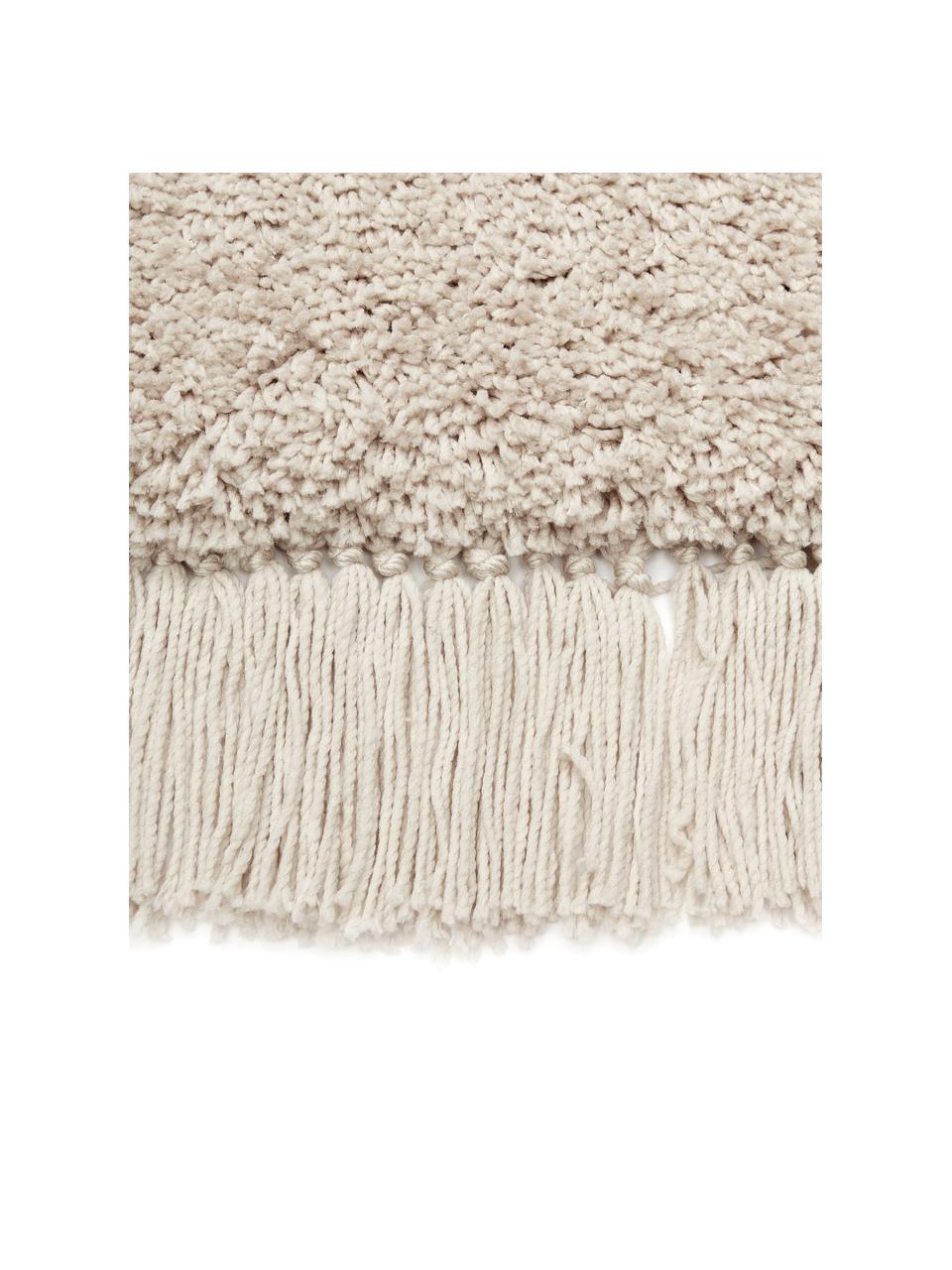 Měkký běhoun s vysokým vlasem a třásněmi Dreamy, 100 % recyklovaný polyester

Materiál použitý v tomto produktu byl testován na škodlivé látky a certifikován podle STANDARD 100 od OEKO-TEX®, HOHENSTEIN HTTI, 21.HIN.90042., Béžová, Š 80 cm, D 250 cm
