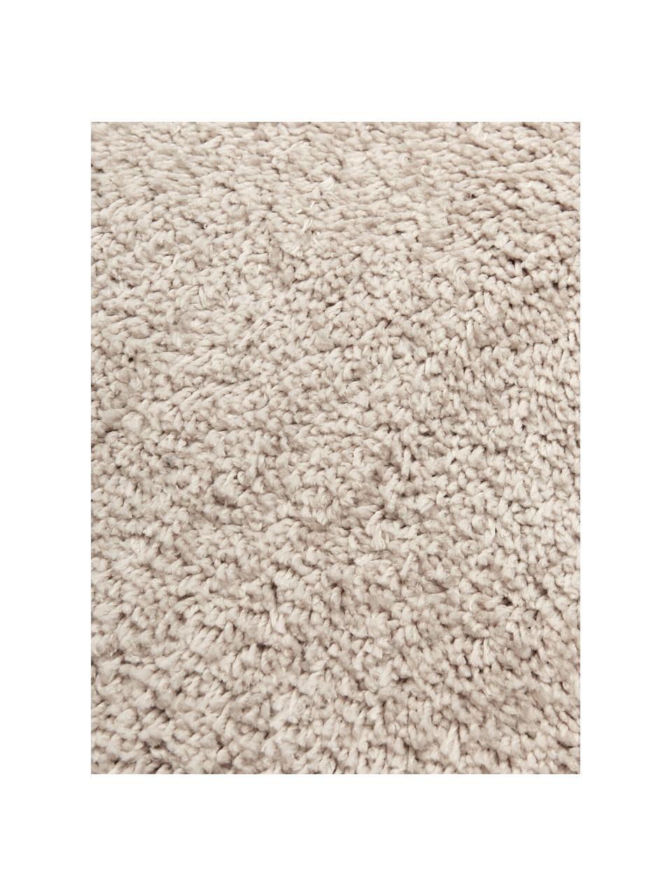 Alfombra corredor de pelo largo con flecos Dreamy, 100% poliéster con certificado GRS, Beige, An 80 x L 250 cm