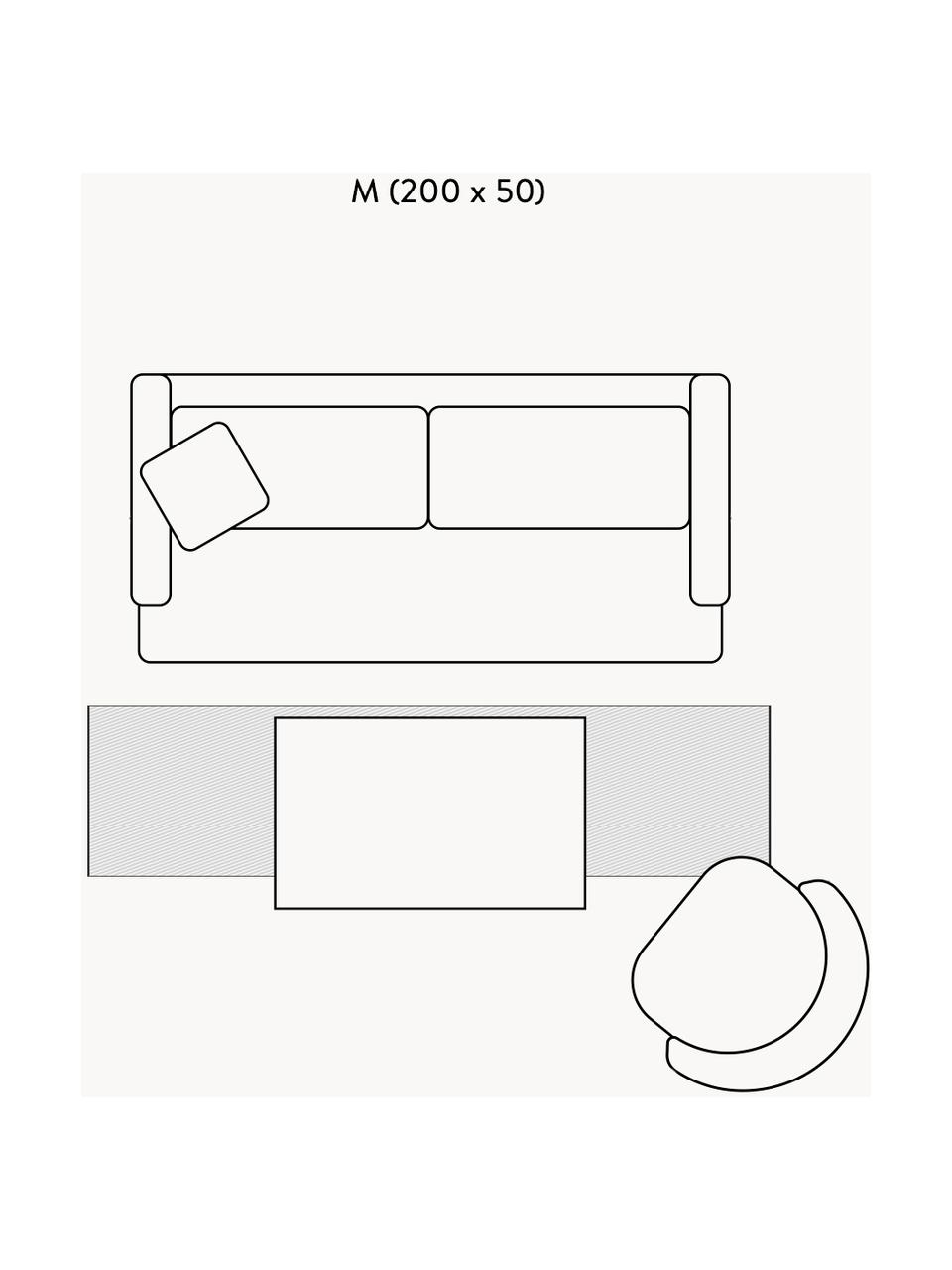 Ręcznie tkany chodnik z bawełny Neah, Bawełna, Wielobarwny, S 50 x D 200 cm