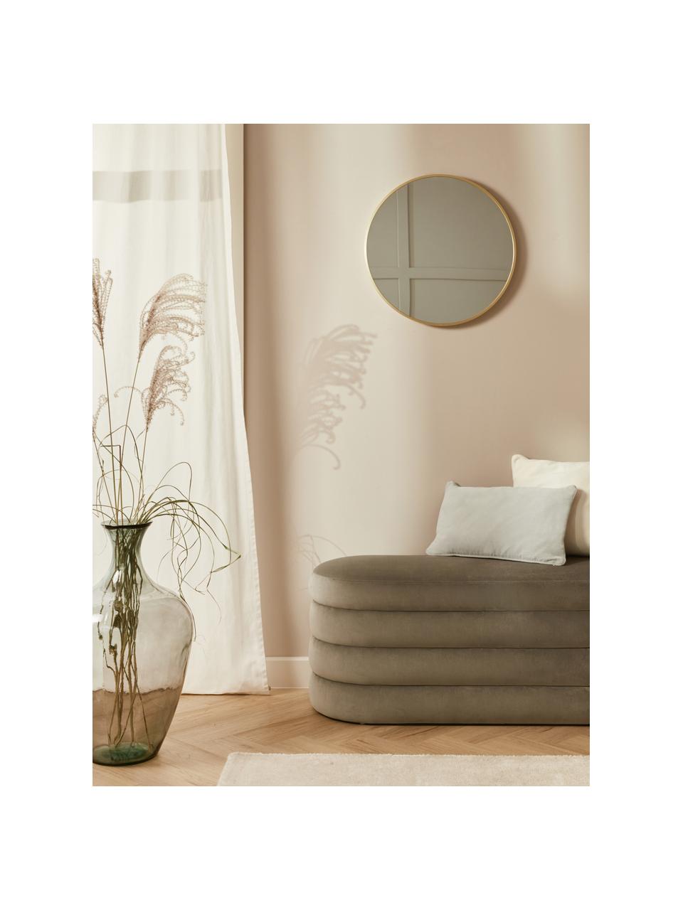 Miroir mural rond Ida, Doré, Ø 55 cm