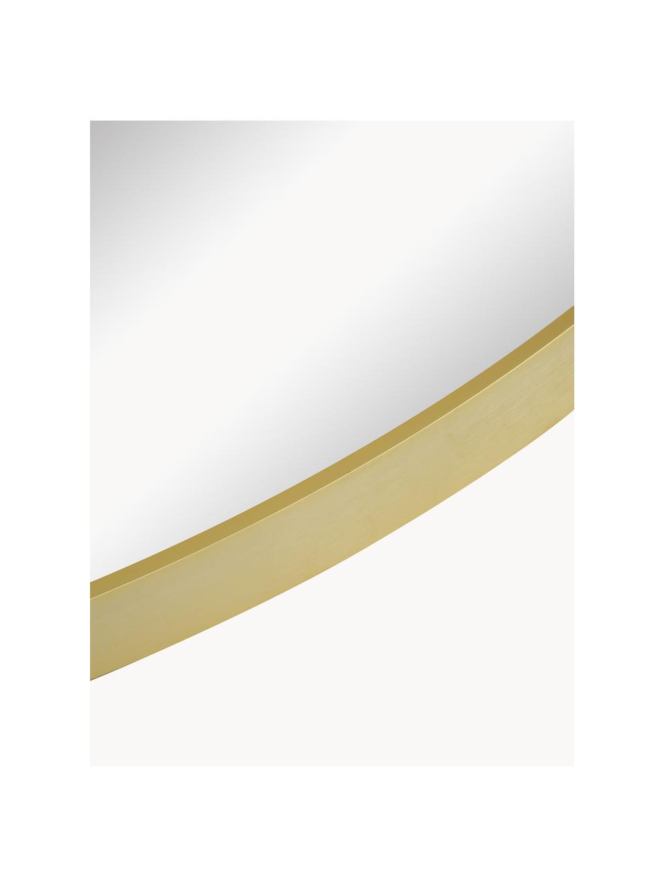 Runder Wandspiegel Ida, Rahmen: Aluminium, beschichtet, Rückseite: Mitteldichte Holzfaserpla, Spiegelfläche: Spiegelglas Dieses Produk, Goldfarben, Ø 55 cm