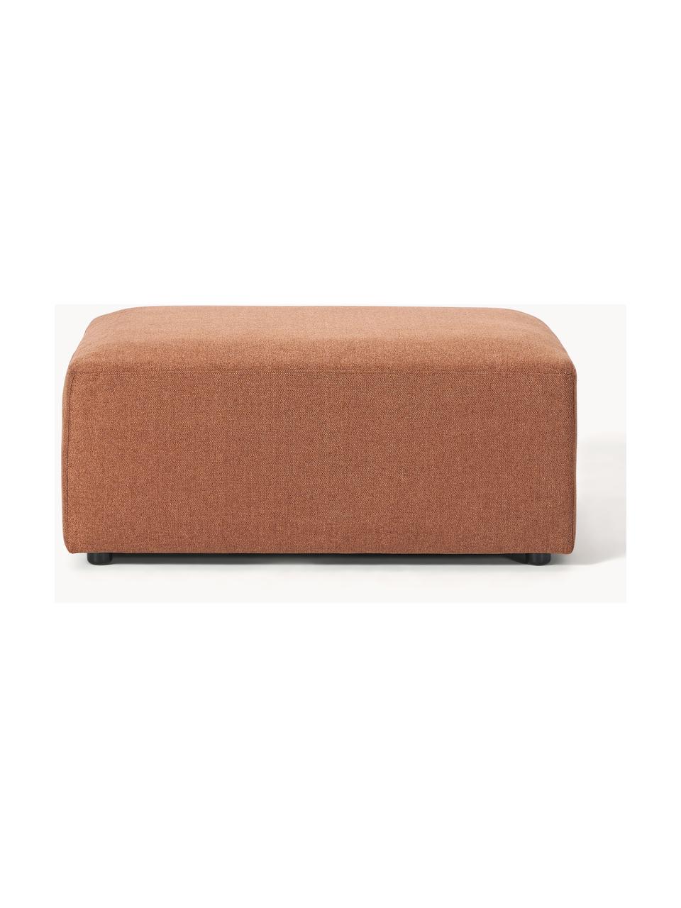 Hocker Melva, B 99 x T 72 cm, Bezug: 100 % Polyester Der strap, Gestell: Massives Kiefern- und Fic, Füße: Kunststoff Dieses Produkt, Webstoff Nougat, B 99 x T 72 cm