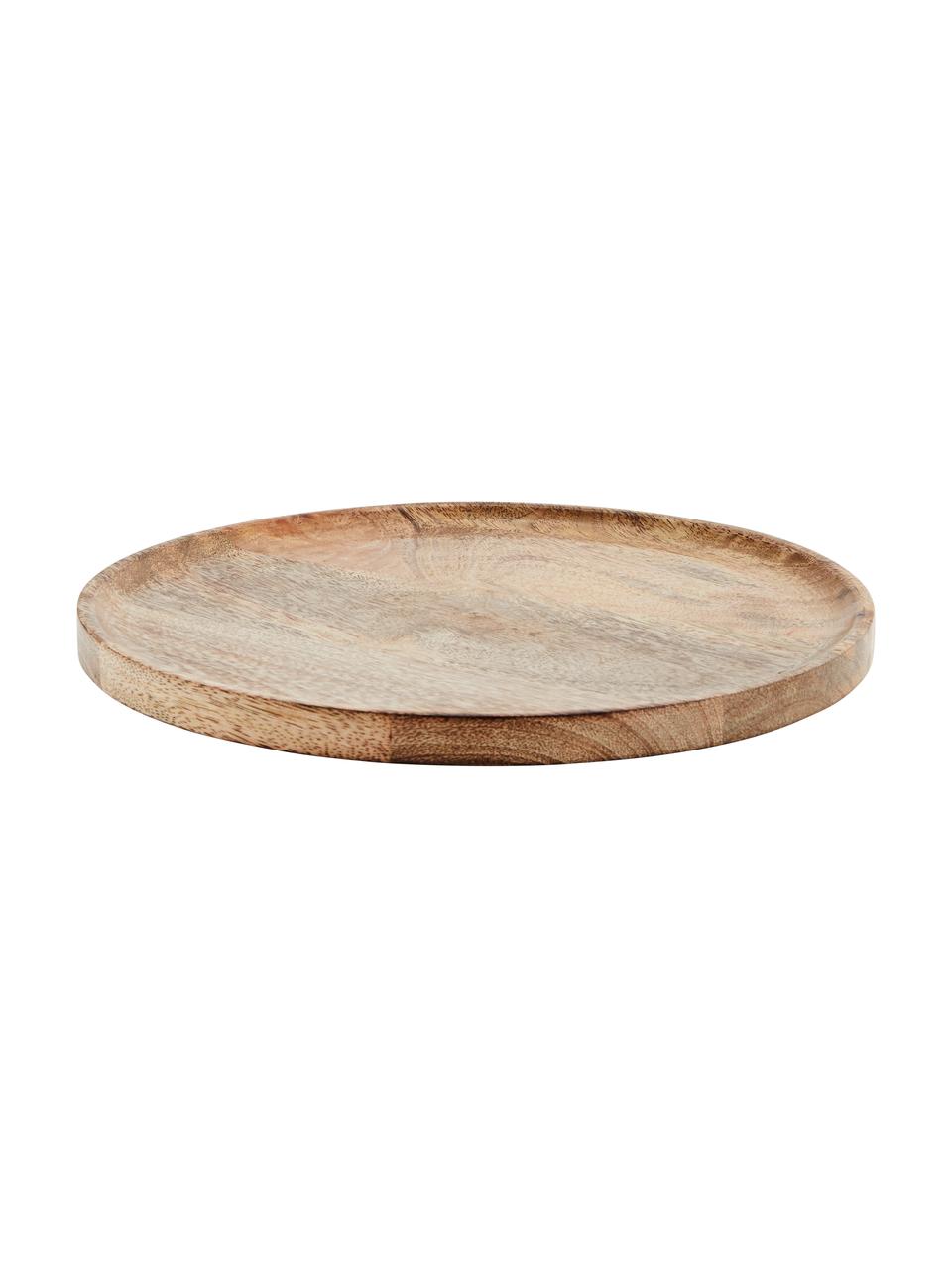 Bandeja decorativa de madera Mango, Madera de mango, Marrón, Ø 35 cm