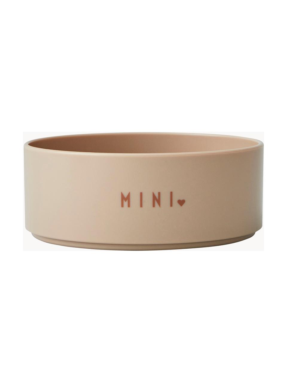 Bol infantil Mini Favorite, Libre de tritan, BPA, BPS y EA, Beige (Love), Ø 11 x Al 5 cm