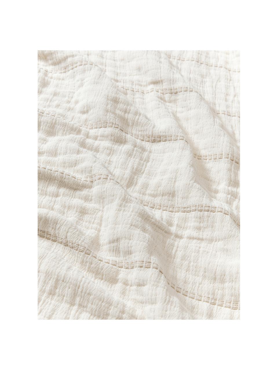 Koc z bawełny Lianna, 100% bawełna z certyfikatem BCI, Beżowy, S 180 x D 250 cm