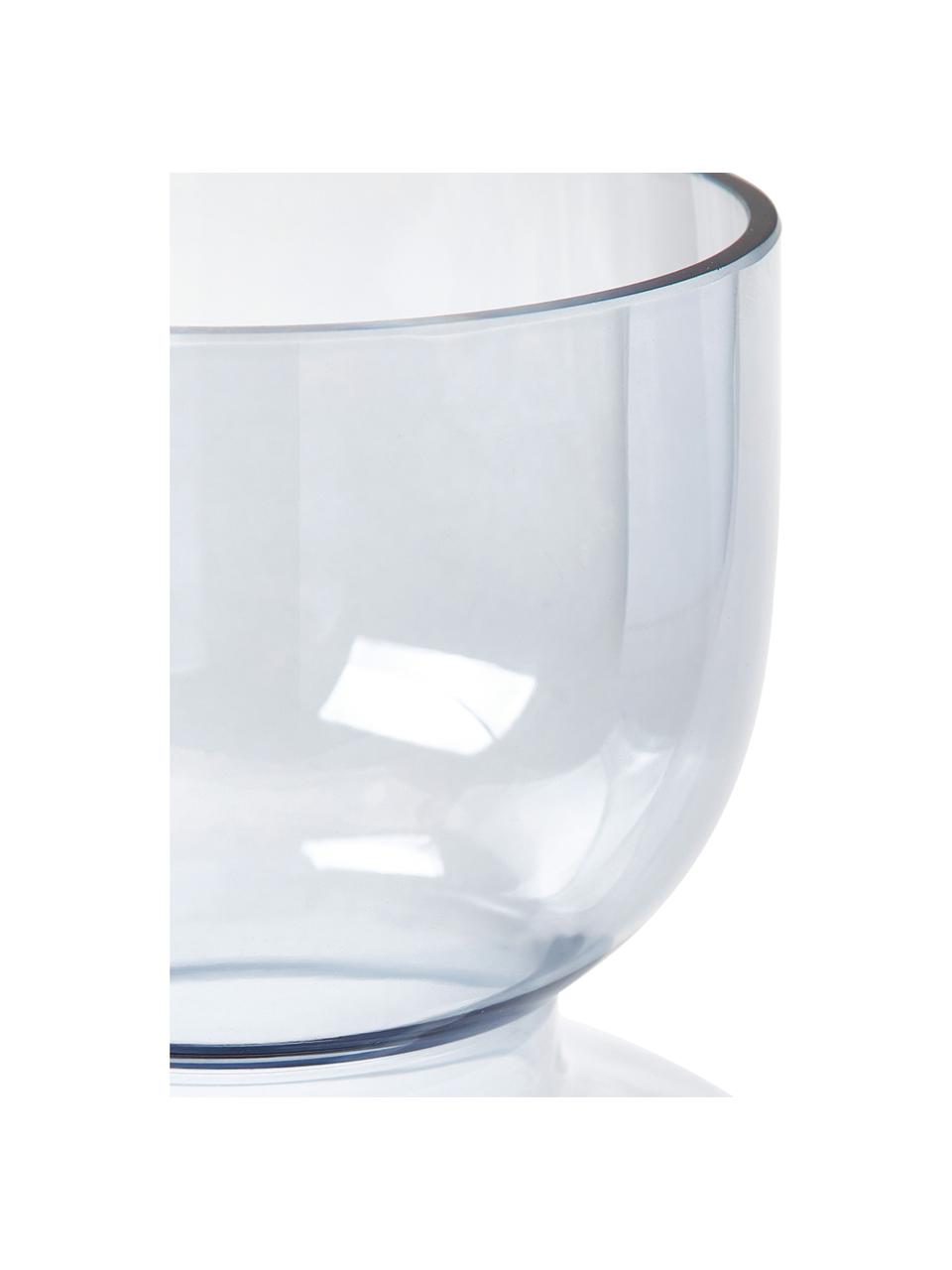 Mondgeblazen glazen vaas Clea, Glas, Blauw, Ø 13 x H 30 cm