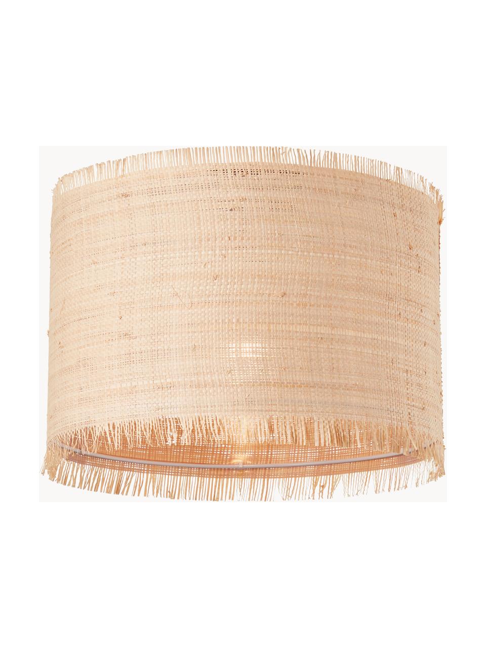 Lampada da soffitto in fibra naturale Raffy, Fibra naturale, Beige chiaro, Ø 37 x Alt. 28 cm