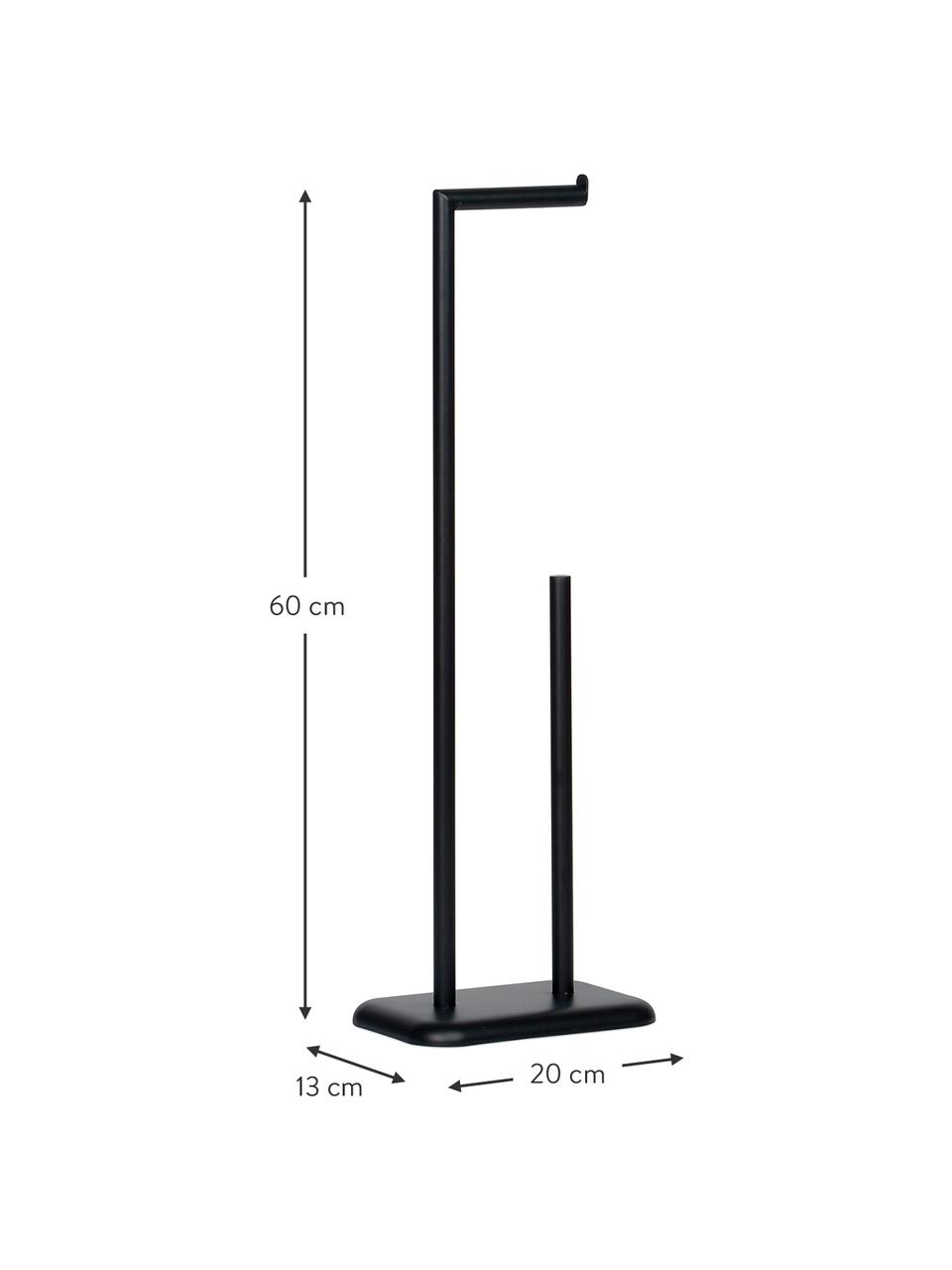 Stojak na ręcznik papierowy Dalston, Metal powlekany, Czarny, S 20 x W 60 cm