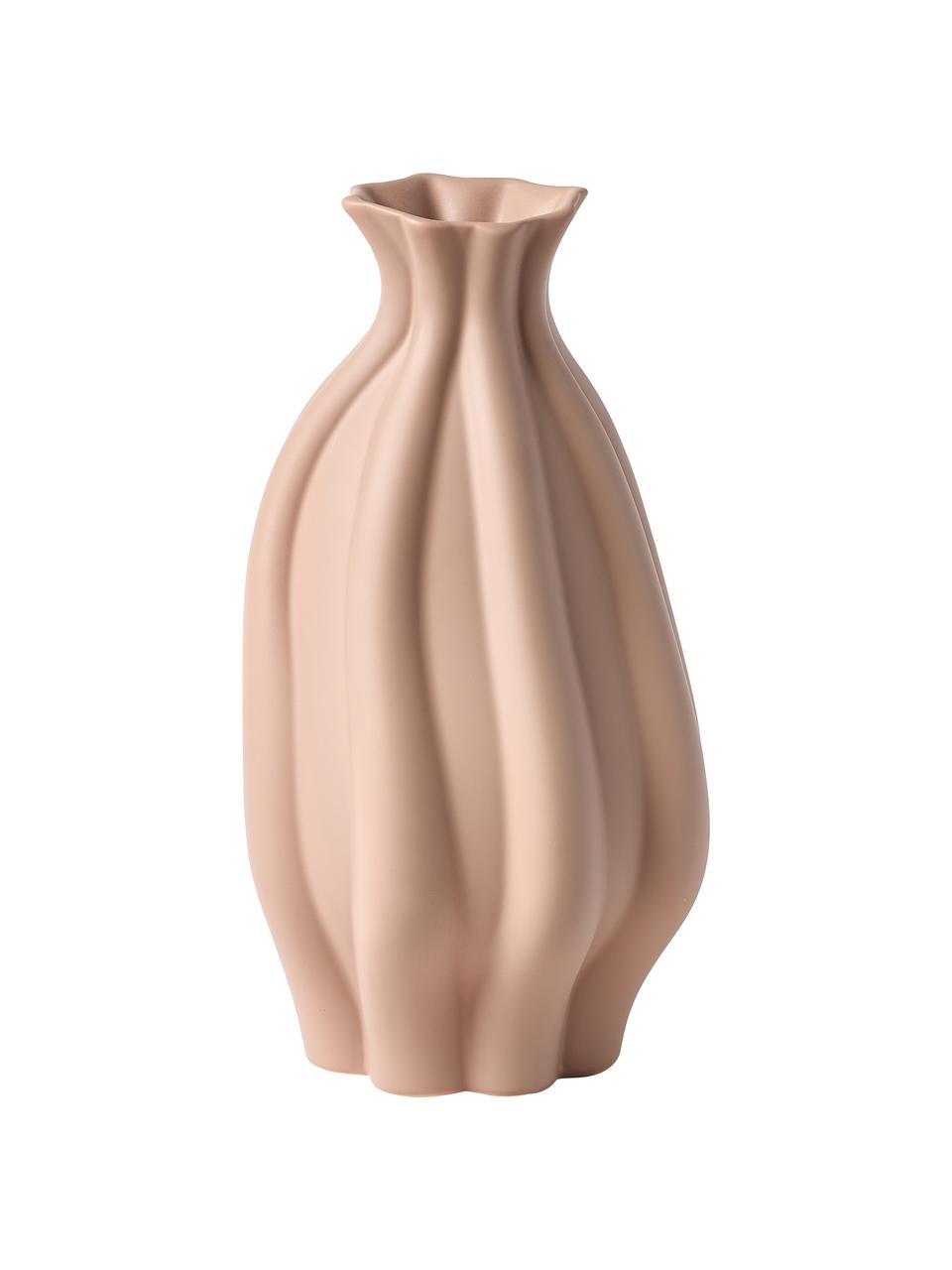 Vase en céramique Blom, Céramique, Couleur saumon, haut. 33 cm