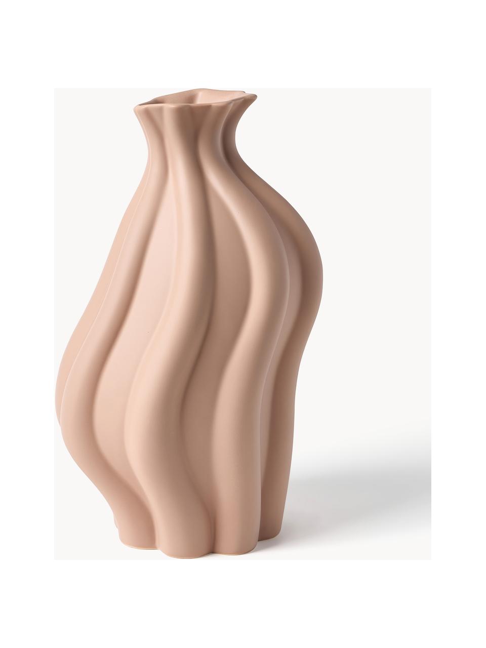 Wazon z ceramiki Blom, W 33 cm, Ceramika, Brzoskwiniowy, S 19 x W 33 cm