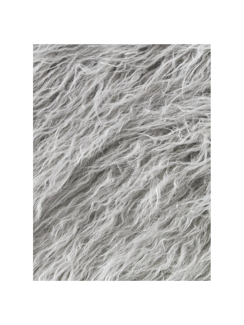 Kunst schapenvacht Morten, gekruld, Lichtgrijs, B 60 x L 90 cm