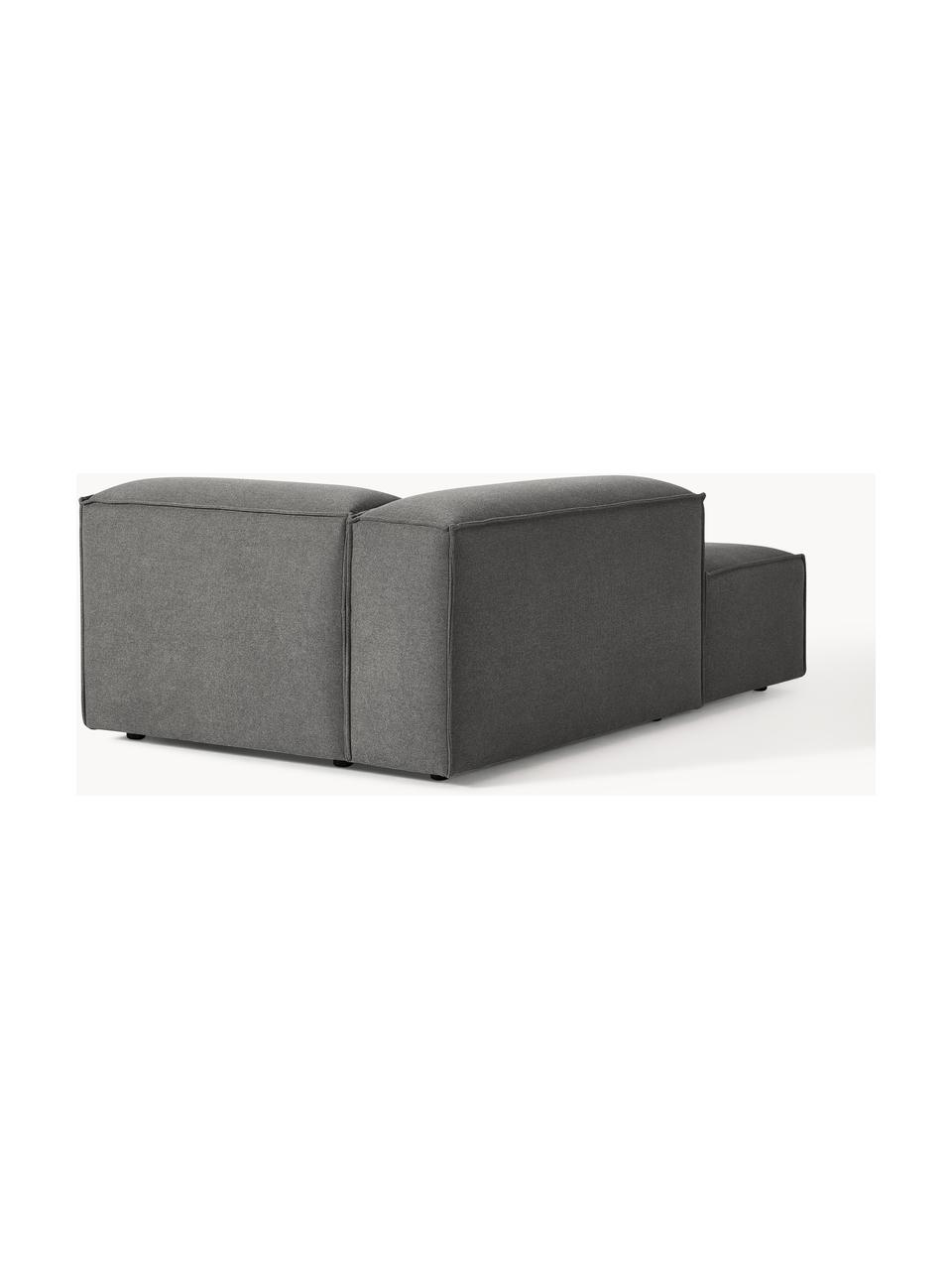 Diván modular Lennon, Tapizado: 100% poliéster Alta resis, Estructura: madera contrachapada de p, Patas: plástico Este producto es, Tejido gris antracita, An 119 x F 180 cm, chaise longue izquierda