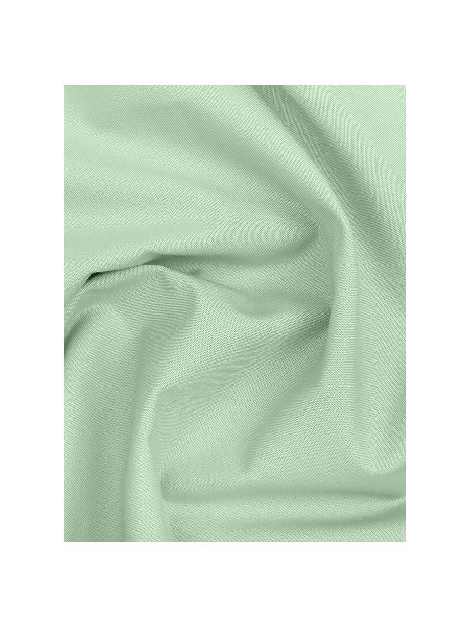 Pościel z perkalu Elsie, Szałwiowy zielony, 135 x 200 cm + 1 poduszka 80 x 80 cm