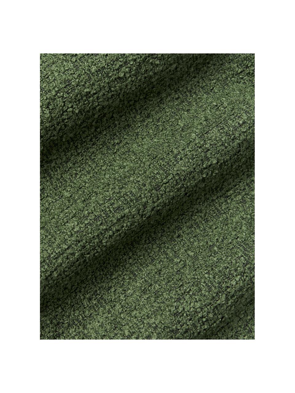 Cojín sofá en tejido bouclé Sofia, Funda: Bouclé (100% poliéster), Bouclé verde oscuro, An 30 x L 70 cm