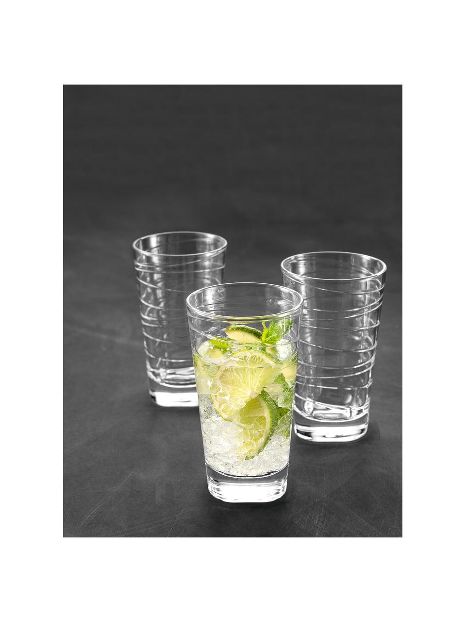 Bicchiere acqua Vario 6 pz, Vetro di soda-calce, Trasparente, Ø 8 x Alt. 13 cm