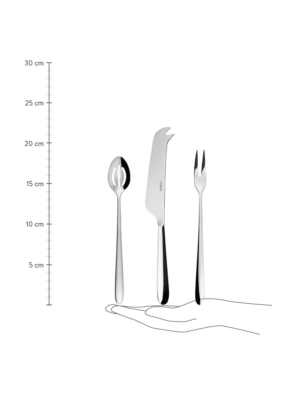 Antipasti bestekset Tulip, set van 3, Chroomnikkelstaal 18/10

Het bestek is gemaakt van roestvrij staal. Het is daardoor duurzaam, roest niet en is bestand tegen bacteriën. Daarnaast is het vaatwasmachinebestendig, kleurvast, onderhoudsvriendelijk, smaakloos en zuurbestendig., Zilverkleurig, hoogglans gepolijst, Set in verschillende formaten