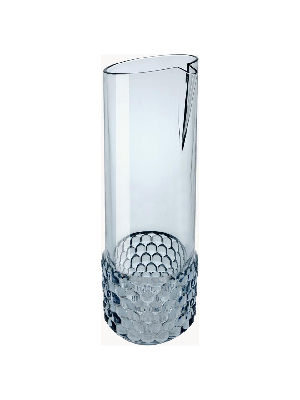 Carafe à eau avec embossage décoratif Jellies, 1,3 L, Plastique, Bleu ciel, 1,3 L