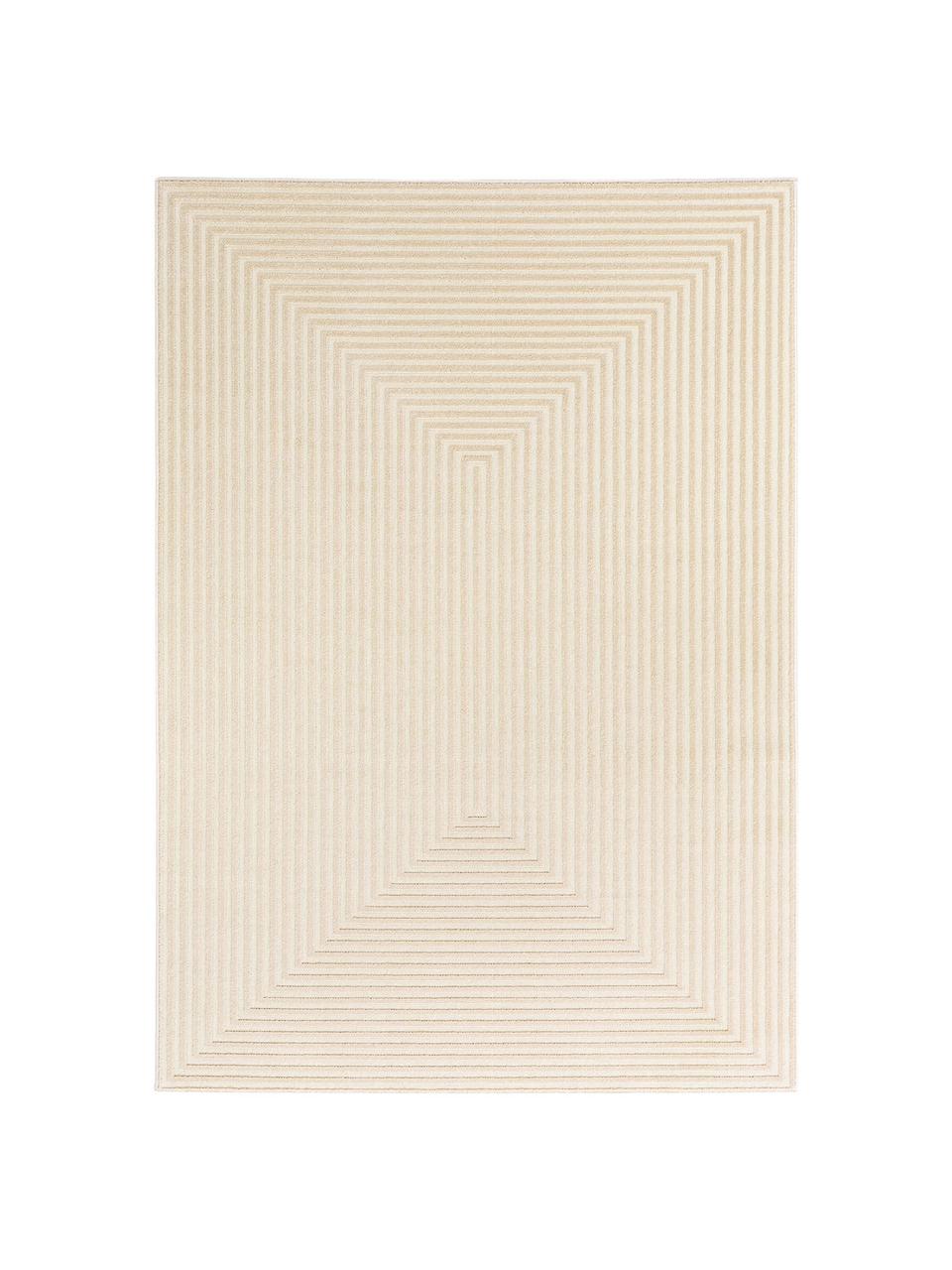 Teppich Diamond mit Hoch-Tief-Effekt in Hellbeige, Flor: Polypropylen, Cremefarben, Hellbeige, B 240 x L 340 cm (Größe XL)