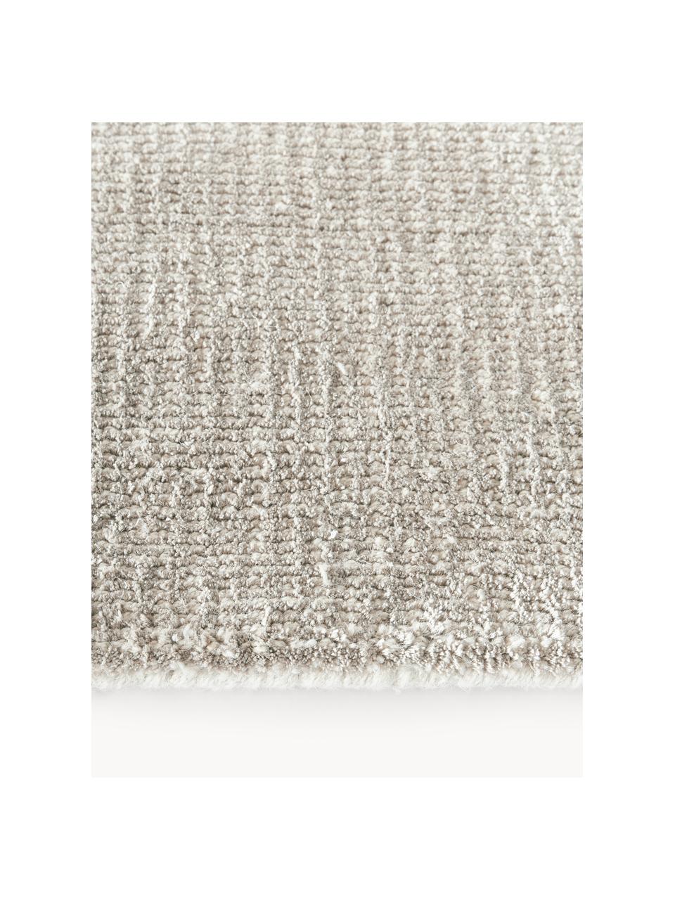 Tappeto a pelo corto fatto a mano Ainsley, 60% poliestere, certificato GRS
40% lana, Grigio chiaro, Larg. 80 x Lung. 150 cm (taglia XS)