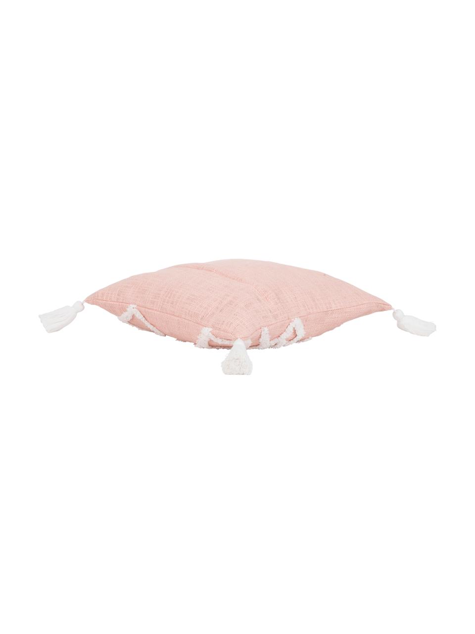 Povlak na polštář s všívaným ornamentem Tikki, Bavlna, Meruňková, Š 40 cm, D 40 cm