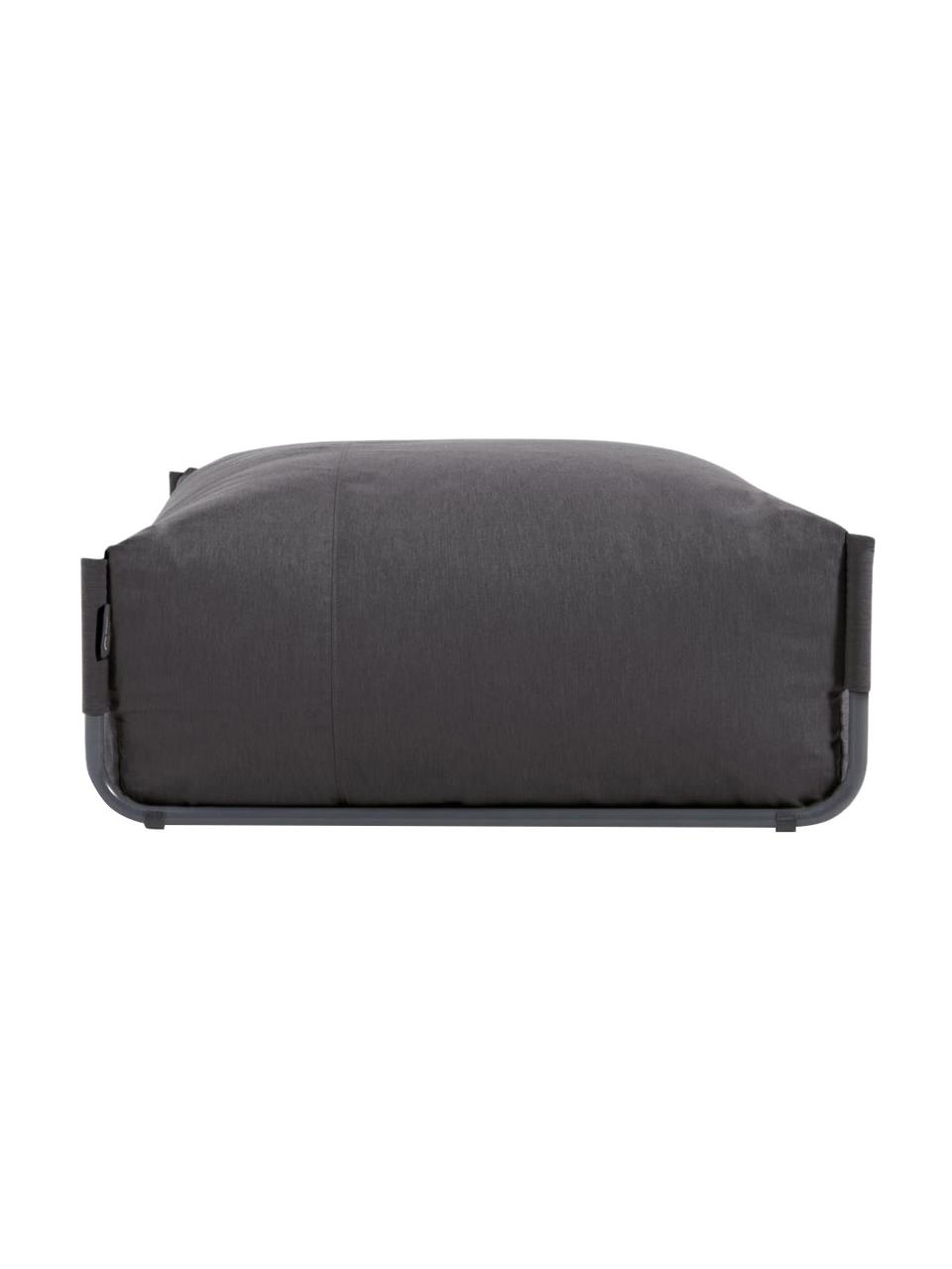 Pouf gonflable Square, Noir, larg. 101 x prof. 101 cm