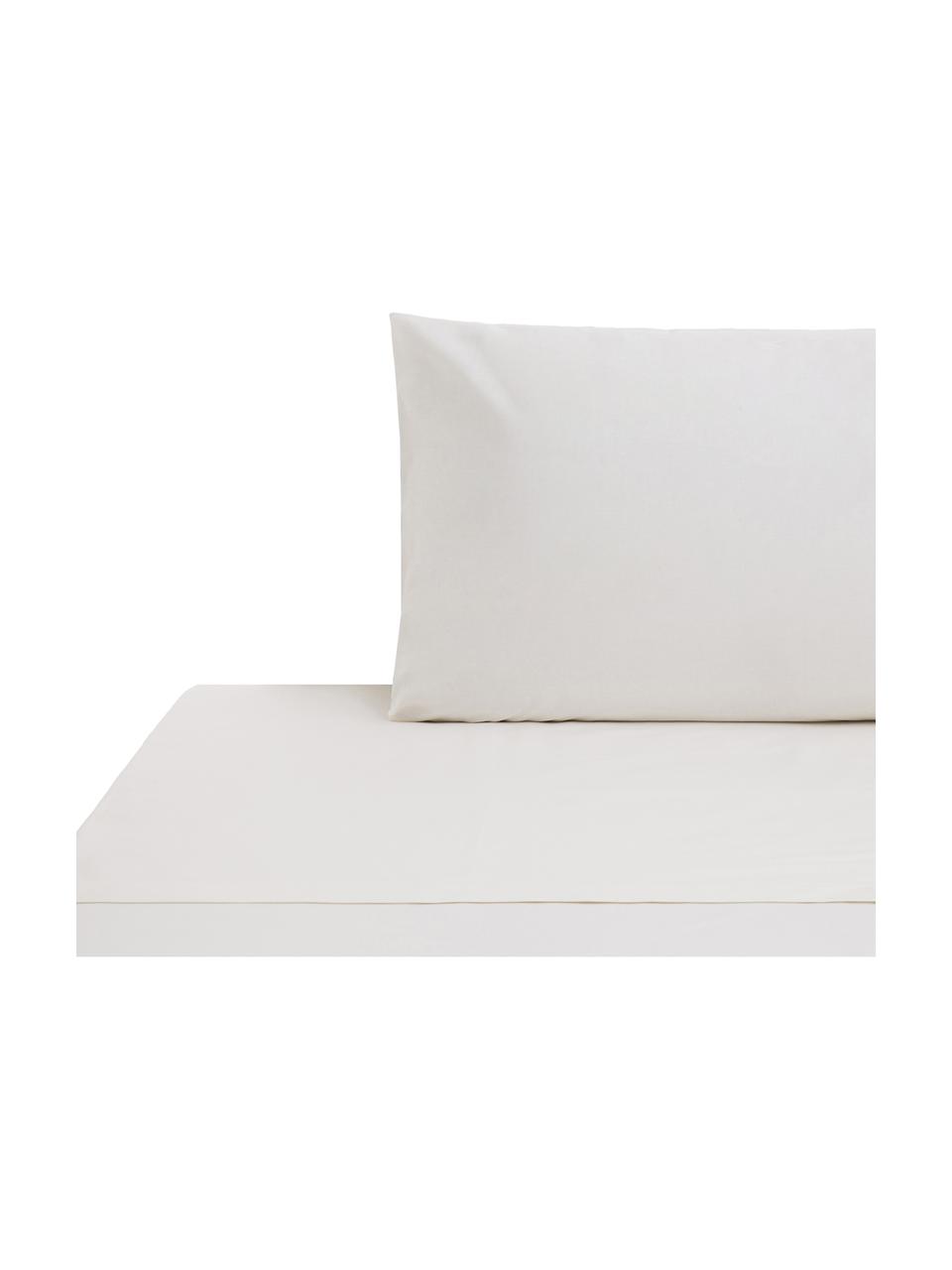 Ropa de cama de renforcé Lenare, Marfil claro, Cama 90 cm (150 x 290 cm)