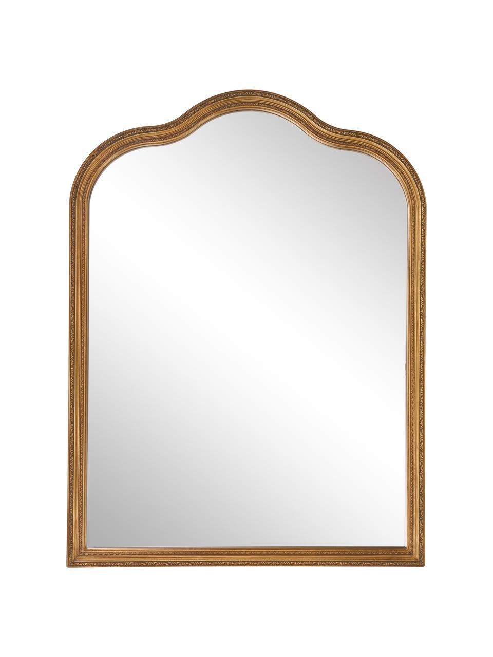 Specchio da parete barocco Muriel, Cornice: Legno massiccio certifica, Superficie: vetro a specchio, Retro: metallo, pannello di fibr, Dorato, Larg. 90 x Alt. 120 cm
