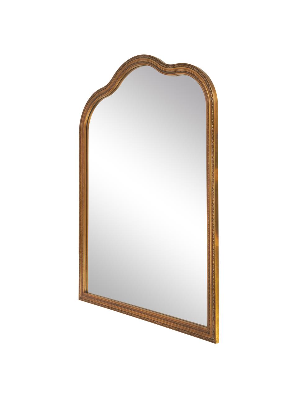 Specchio da parete barocco Muriel, Cornice: Legno massiccio certifica, Superficie: vetro a specchio, Retro: metallo, pannello di fibr, Dorato, Larg. 90 x Alt. 120 cm