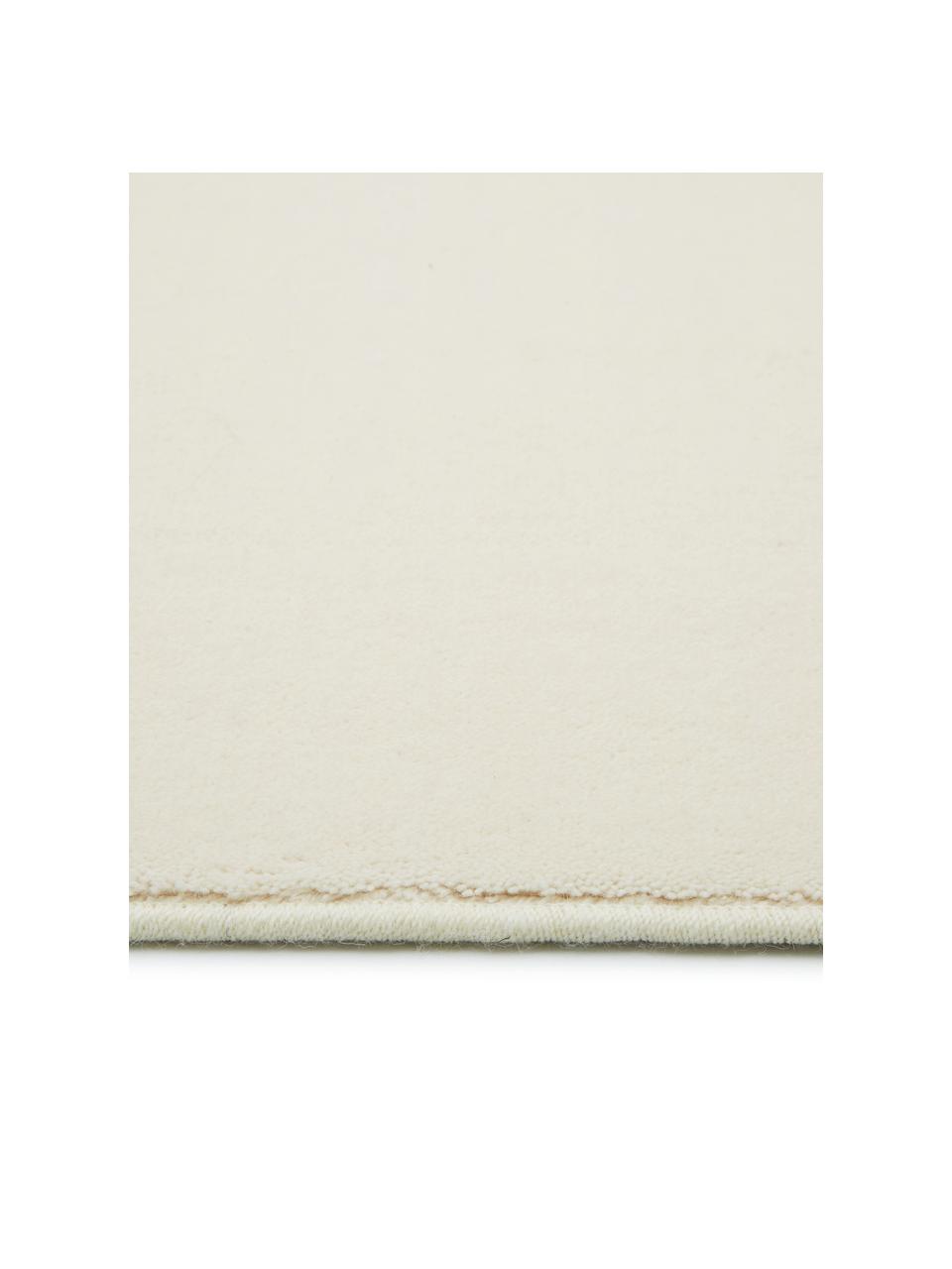 Tapis de couloir en laine beige Isa, Beige, larg. 80 x long. 250 cm