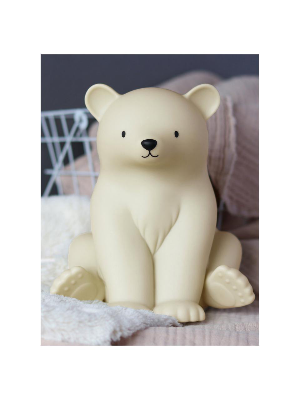 Kinderzimmerlampe Polar Bear mit Timer-Funktion, Kunststoff, Hellbeige, B 16 x H 18 cm