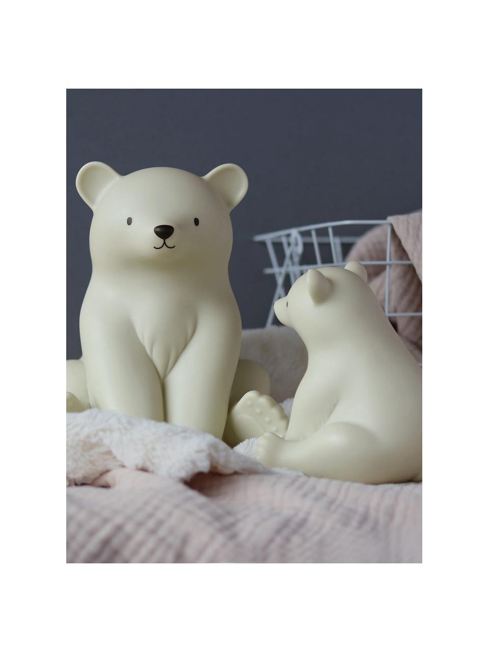 Kinderkamerlamp Polar Bear met timerfunctie, Kunststof, Lichtbeige, B 16 x H 18 cm