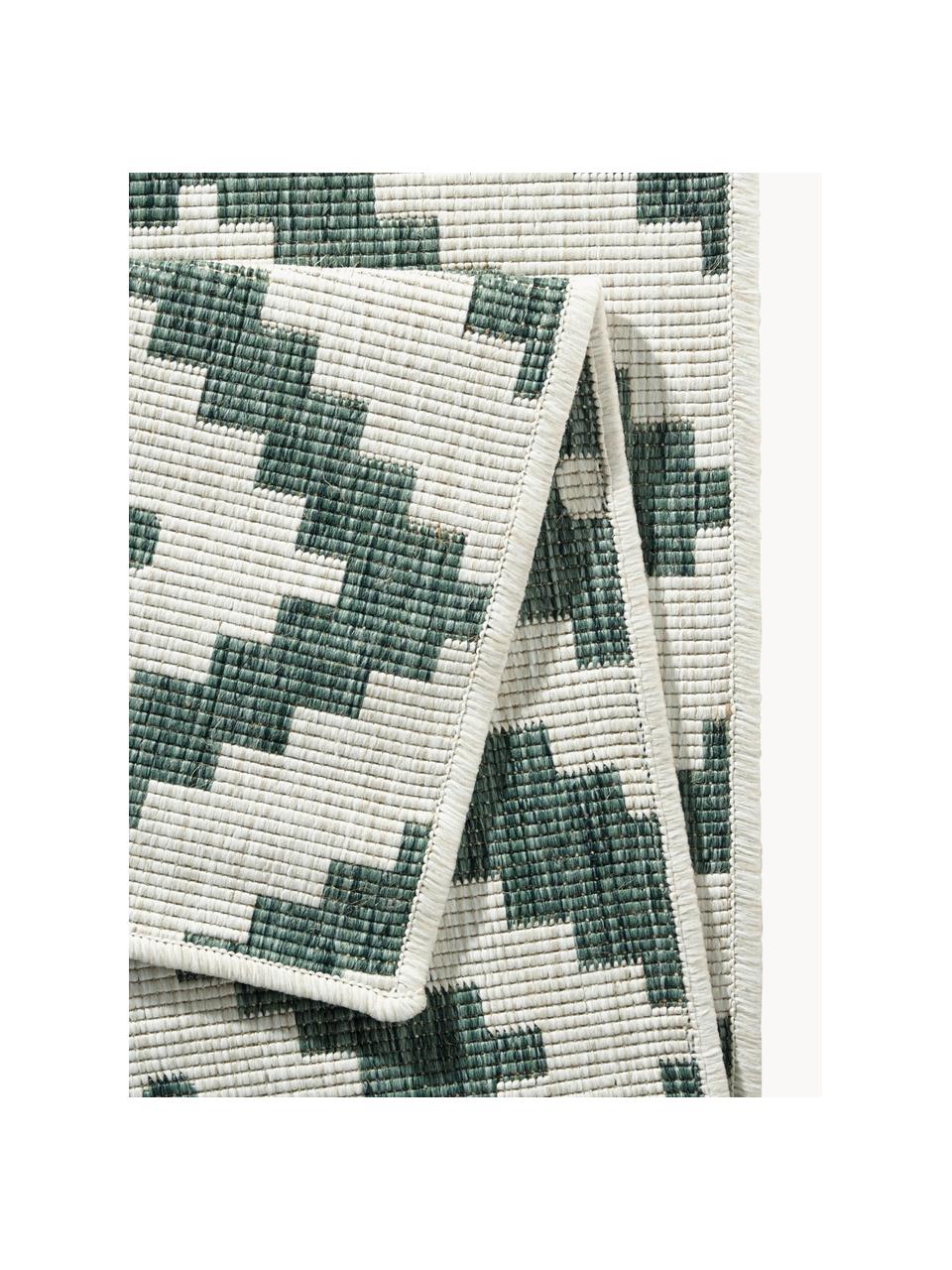 Dwustronny dywan wewnętrzny/zewnętrzny Malta, Zielony, odcienie kremowego, S 200 x D 290 cm (Rozmiar L)