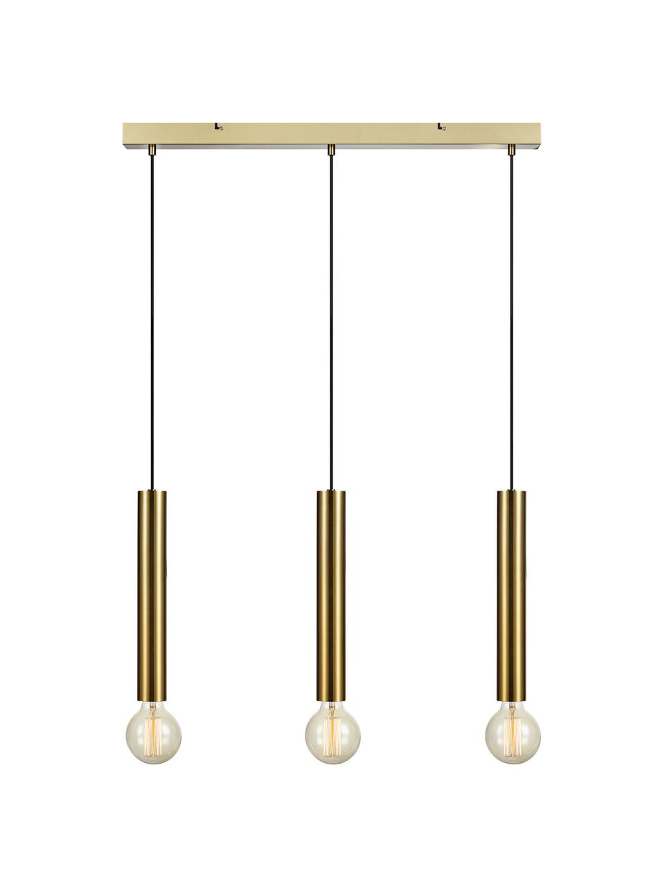 Lampada a sospensione grande Sencillo, Paralume: vetro, Ottonato, Larg. 75 x Alt. 36 cm