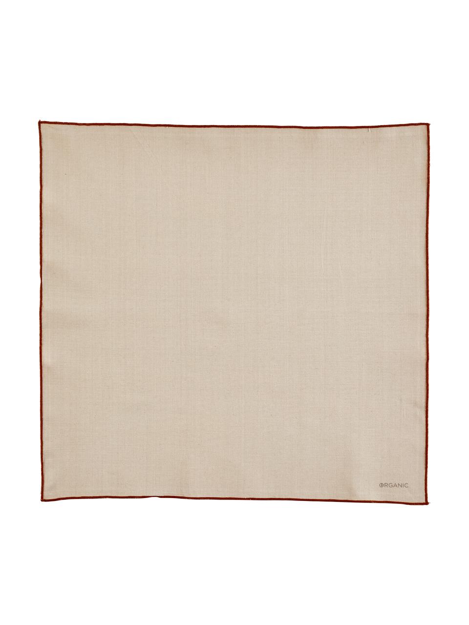 Serwetka z bawełny Organic, 2 szt., 100% bawełna, Kremowobiały, S 8 x D 18 cm