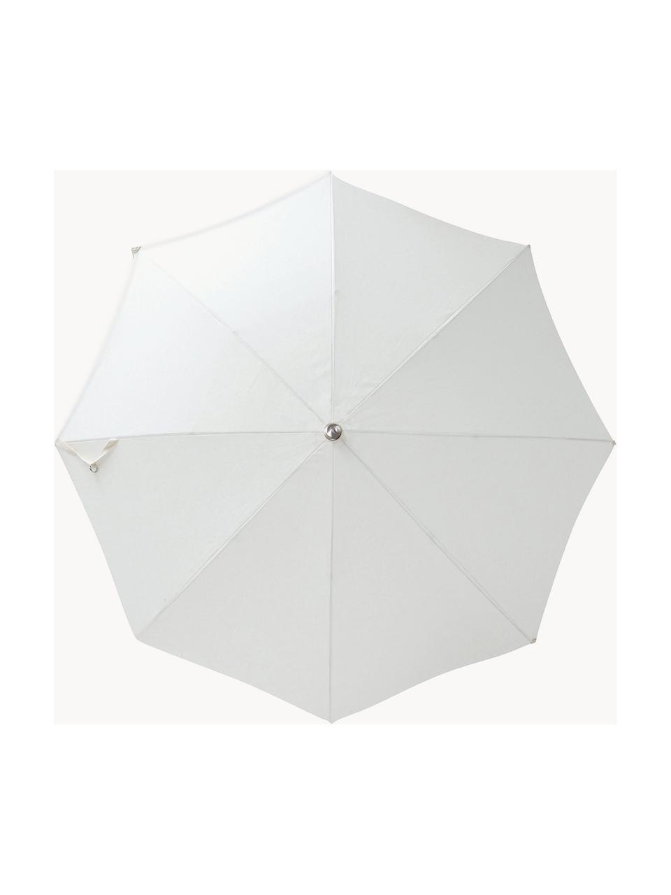 Parasol inclinable avec franges Retro, Ø 180 cm, Blanc, blanc crème, Ø 180 x haut. 230 cm