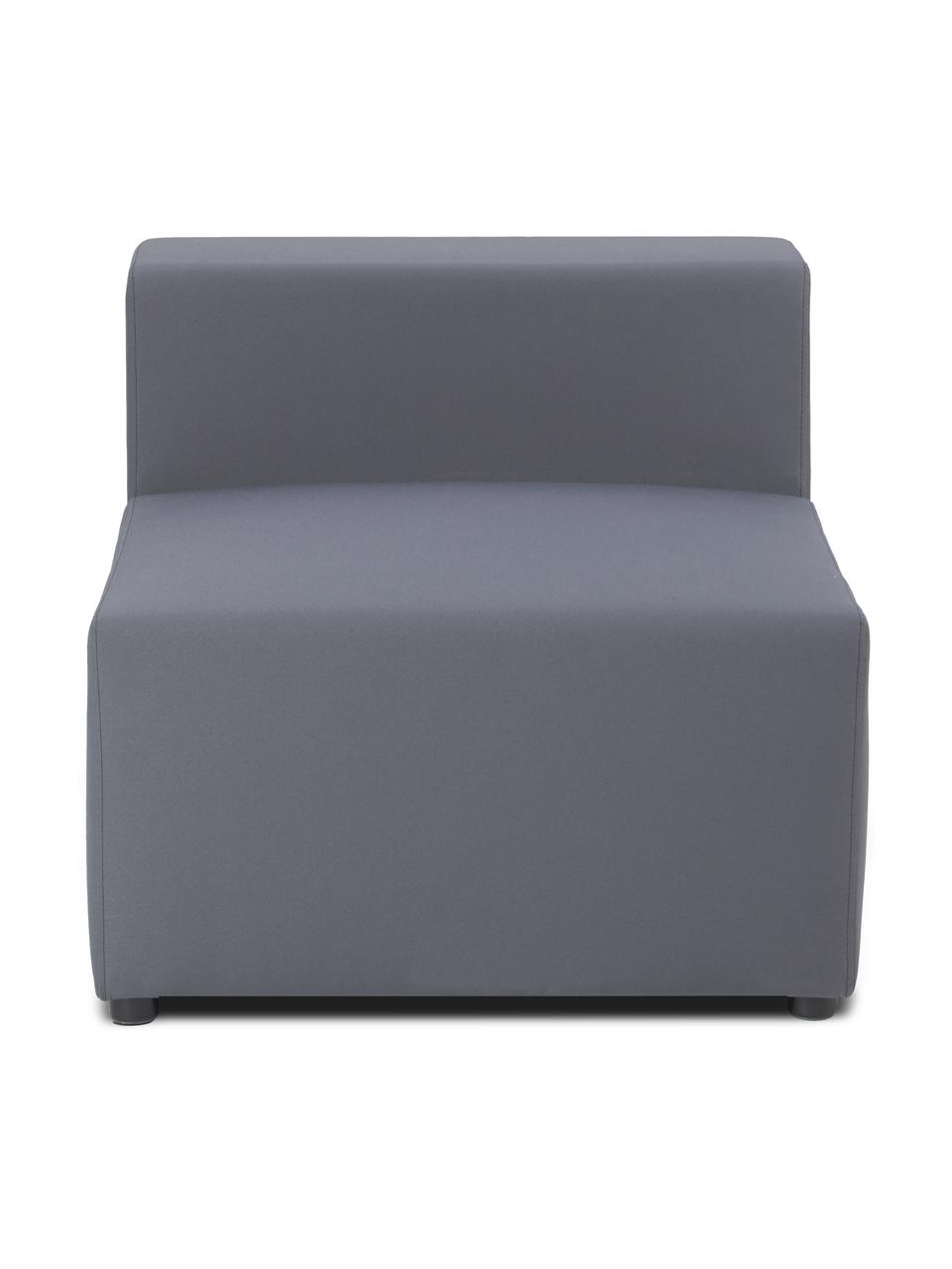 Modulo centrale da esterno Simon, Rivestimento: 88% poliestere, 12% polie, Struttura: piastra serigrafica, impe, Tessuto grigio scuro, Larg. 75 x Prof. 105 cm