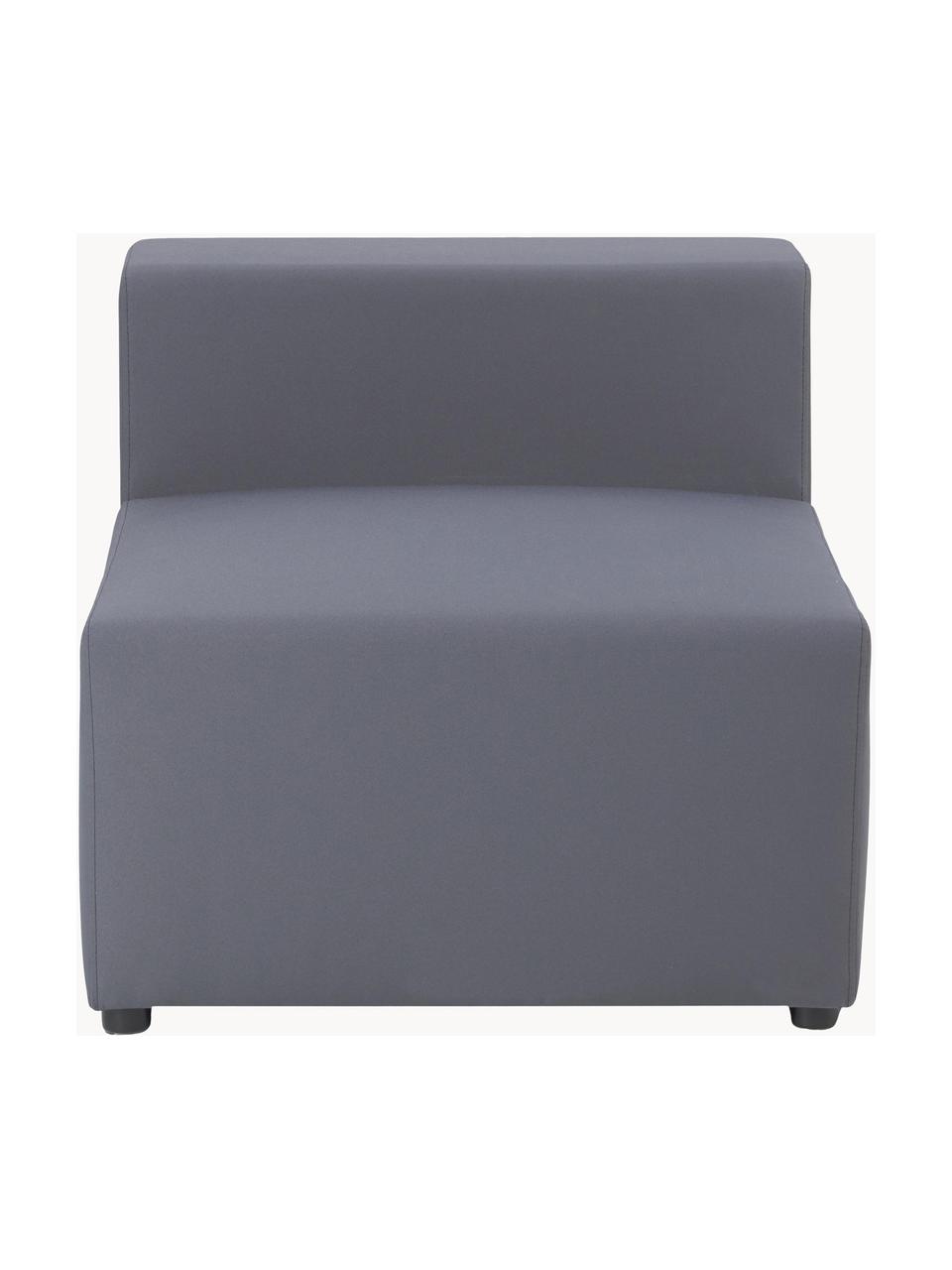 Outdoor-Mittelmodul Simon, Bezug: 88% Polyester, 12% Polyet, Gestell: Siebdruckplatte, wasserfe, Dunkelgrau, B 75 x T 105 cm