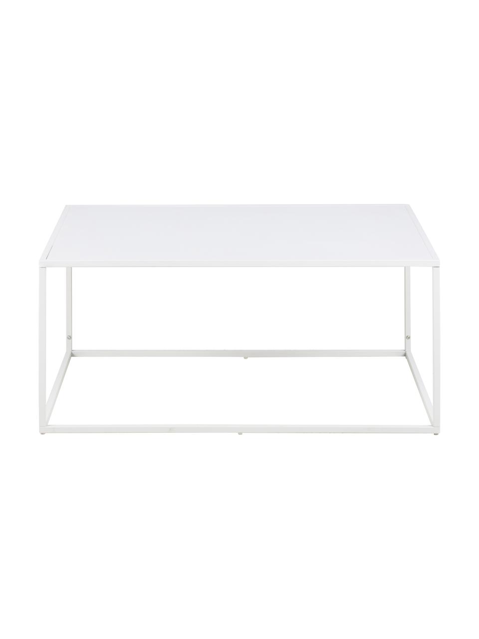 Stolik kawowy z metalu Neptun, Metal malowany proszkowo, Biały, S 90 x G 60 cm