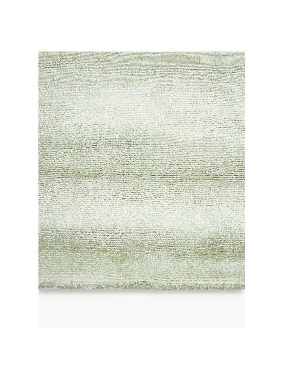 Tapis en viscose tissé main Jane, Vert sauge, larg. 160 x long. 230 cm (taille M)