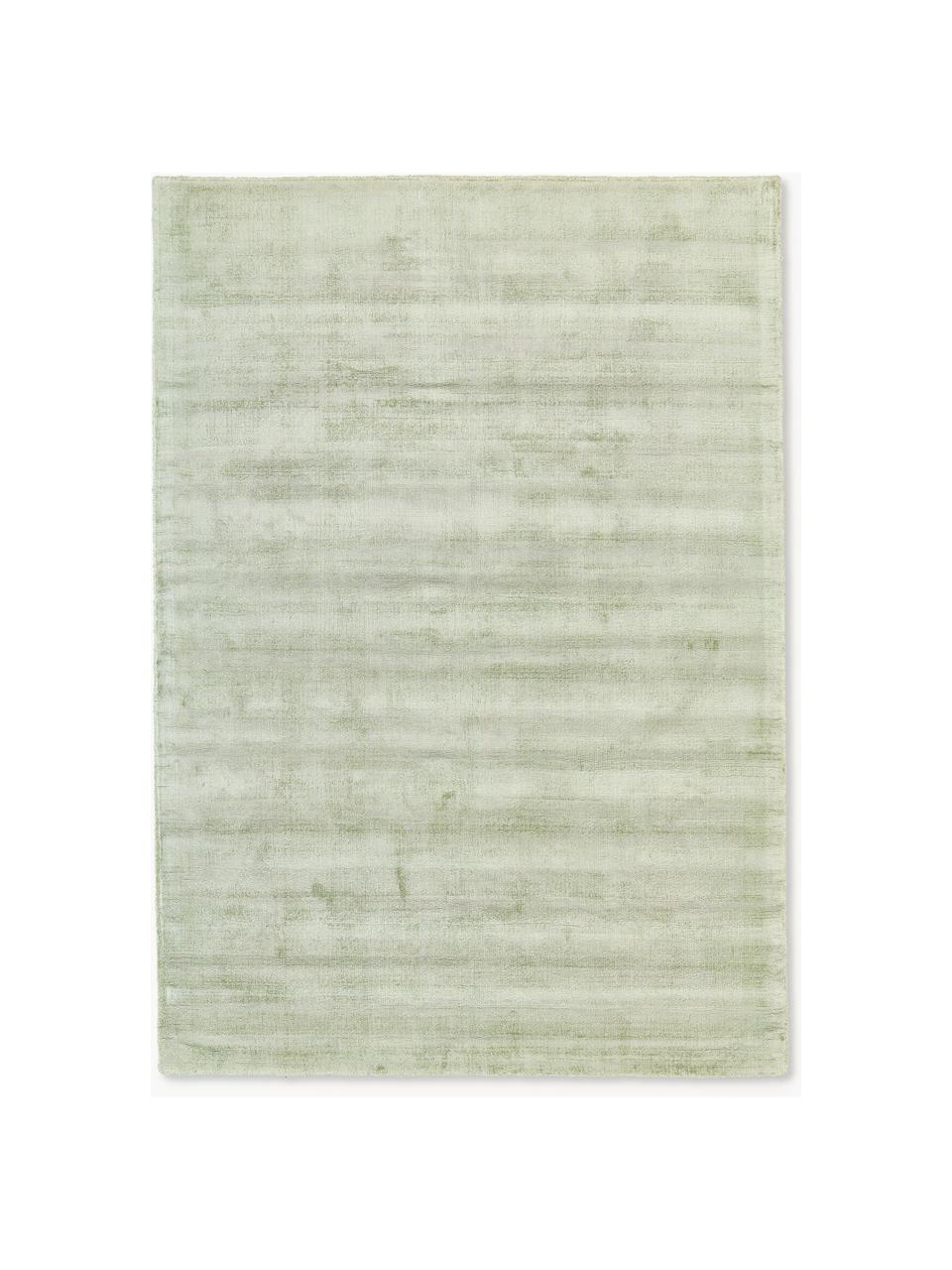 Ręcznie tkany dywan z wiskozy Jane, Szałwiowy zielony, S 160 x D 230 cm (Rozmiar M)