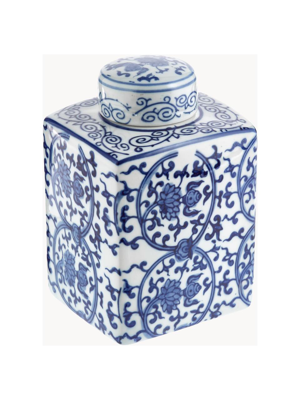 VASO ALTO CERAMICA BIANCO/BLU 15Dx38H L'OCA NERA 1O113 - Biancheria per la  Casa