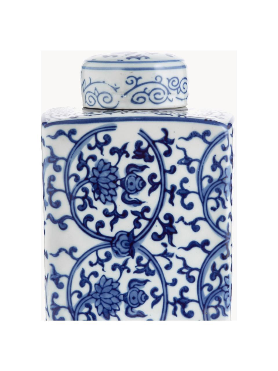 VASO PORCELLANA BIANCO/BLU 10X10X26CM - Complementi vari - PiccoliHome