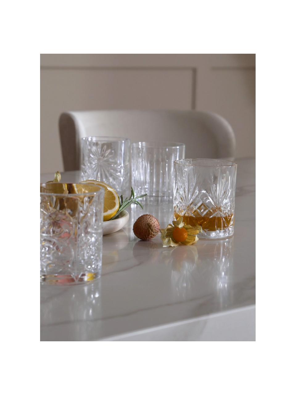 Set 4 bicchieri whisky in cristallo Bichiera, Cristallo, Trasparente, Ø 8 x Alt. 9 cm, 310 ml